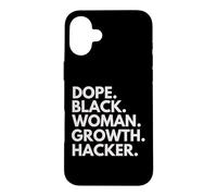 Carcasa para iPhone 16 Plus Orgullo del Mes de la Historia Negra de Dope Black Woman Growth Hacker