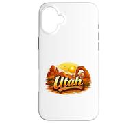 Carcasa para iPhone 16 Plus Orgullo del Paisaje del Atardecer del cañón del Desierto de Utah