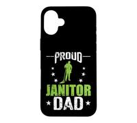 Carcasa para iPhone 16 Plus Orgulloso Conserje papá Limpiador custodio