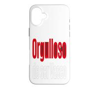 Carcasa para iPhone 16 Plus Orgulloso De Ser Vasco Camiseta Frases Vasca