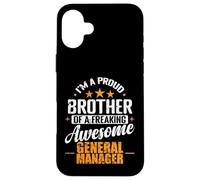 Carcasa para iPhone 16 Plus Orgulloso Hermano Freaking Impresionante Gerente General