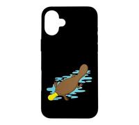 Carcasa para iPhone 16 Plus Ornitorrinco Australiano en Agua de un Bosque