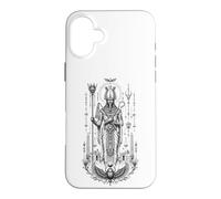 Carcasa para iPhone 16 Plus Osiris Afterlife King Antiguo Egipto Monocromo Mito Arte