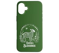 Carcasa para iPhone 16 Plus Ostara Blessings Pagan Spring Lamb Floral Moon Ostara
