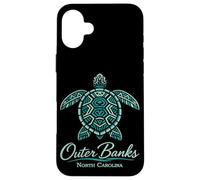 Carcasa para iPhone 16 Plus Outer Banks Mandala Tortuga Carolina Tropical Beach