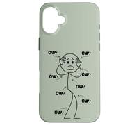 Carcasa para iPhone 16 Plus OW OW Stick Character Figure Humor Chronic Pain Awareness