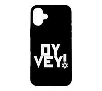 Carcasa para iPhone 16 Plus Oy Vey Funny Jewish Yiddish, Hombres, Mujeres, niños, Hanukkah Holiday