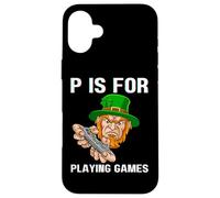 Carcasa para iPhone 16 Plus P es para Jugar Juegos Día de San Patricio Gamer Gaming Leprecaun