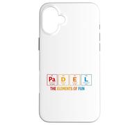 Carcasa para iPhone 16 Plus Padel The Elements of Fun Tabla Periódica Pádel