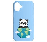 Carcasa para iPhone 16 Plus Panda Madre Tierra Día Divertido para Amante del Planeta Ambiente