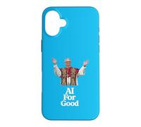 Carcasa para iPhone 16 Plus Papa León XIV AI para el Bien - MAGNIFICA HUMANITAS