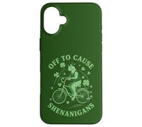 Carcasa para iPhone 16 Plus para causar travesuras egipcias MAU Cat St Patricks Day