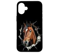 Carcasa para iPhone 16 Plus Paseos A Caballo Divertidos Jinete Horse Riding El Establo