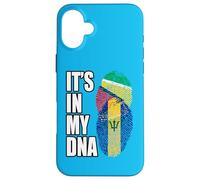 Carcasa para iPhone 16 Plus Patrimonio de la Bandera de ADN de Barbados y Guyana