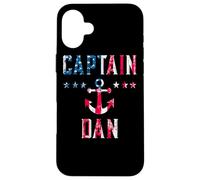 Carcasa para iPhone 16 Plus Patriótico Capitán Dan Vintage Bandera de Estados Unidos 4 de Julio