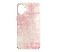 Carcasa para iPhone 16 Plus Patrón Retro Vintage Rosa y Crema Envejecido
