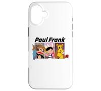 Carcasa para iPhone 16 Plus Paul Frank Trio Julius Monkey Bunny Girl y Worry Bear