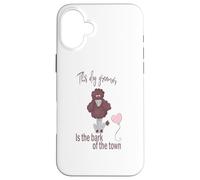 Carcasa para iPhone 16 Plus Peluquería de Perros Bark of The Town Pet Grooming Humor Design