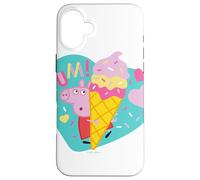Carcasa para iPhone 16 Plus Peppa Pig Yum Ice Cream