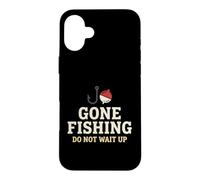 Carcasa para iPhone 16 Plus Pescador ido a Pescar no esperes Viaje de Pesca