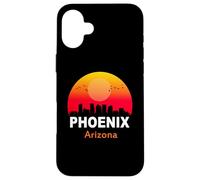 Carcasa para iPhone 16 Plus Phoenix Arizona Vintage Sunset Retro City State USA