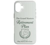 Carcasa para iPhone 16 Plus Pickleball Plan de jubilación Divertido Jubilado