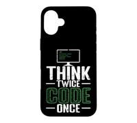Carcasa para iPhone 16 Plus Piensa Dos Veces código una Vez