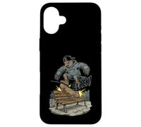 Carcasa para iPhone 16 Plus Pigeon Skateboard City Park Skater Bird Street Style