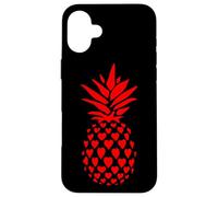 Carcasa para iPhone 16 Plus Pineapple Red Hearts Funny Valentines Women Men Adult