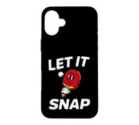 Carcasa para iPhone 16 Plus Ping Pong Table Tennis Let It Snap Retro Paddle