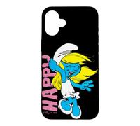 Carcasa para iPhone 16 Plus Pitufos Pitufina Feliz Sonrisa Amigos De Dibujos Animados 80s 90s Clásico