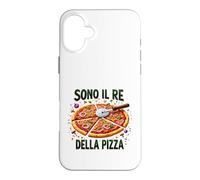 Carcasa para iPhone 16 Plus Pizza e allegria: Perfetto per ogni pizzero