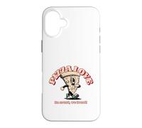 Carcasa para iPhone 16 Plus Pizza Love In Crust We Trust (Declaración de Comida Divertida)