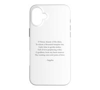 Carcasa para iPhone 16 Plus Poema Safo - Un Himno a Venus - Poesía Letra Griega Antigua
