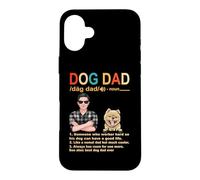 Carcasa para iPhone 16 Plus Pomeranian Dog Dad Definition For Daddy Funny Fathers Day