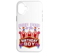 Carcasa para iPhone 16 Plus Pop Pop del cumpleaños para niño Ringmaster Circus Carnival