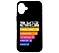 Carcasa para iPhone 16 Plus por qué no Puedo Dejar de Jugar Pickleball Razones