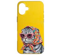 Carcasa para iPhone 16 Plus Portada de Revista Scottish Fold Fashion Cats Lover