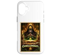 Carcasa para iPhone 16 Plus Póster artístico Gorilla Funny Ape Animal Secret Parody Society