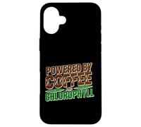 Carcasa para iPhone 16 Plus Powered by Coffee and Chlorophyll