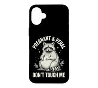 Carcasa para iPhone 16 Plus Pregnant and Feral Don't Touch Me