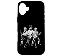 Carcasa para iPhone 16 Plus Presidentes Tocando la Guitarra Funny Rock Band 4 de Julio Vintage