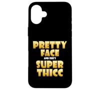 Carcasa para iPhone 16 Plus Pretty Face and Shes Super Thicc Funny Video Thick Meme
