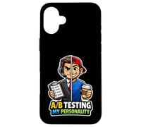 Carcasa para iPhone 16 Plus Probando A/B mi Personalidad, Divertida comercializadora Digital