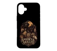 Carcasa para iPhone 16 Plus Profesional de Cuidado de Animales de Halloween Espeluznante y hábil