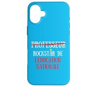 Carcasa para iPhone 16 Plus Professeur Non Mais Rock Star de L'Education Nationale Drôle