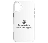 Carcasa para iPhone 16 Plus Programador Y2K de Soporte técnico no pagado de IT Guy I'm My Family