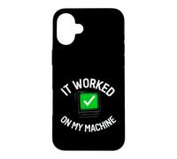 Carcasa para iPhone 16 Plus Programmer It Worked On My Machine Coding Joke