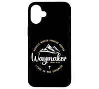 Carcasa para iPhone 16 Plus Promise Keeper Miracle Worker Waymaker Christian Mom Dad