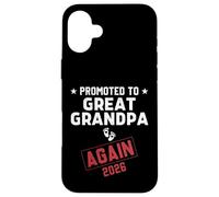 Carcasa para iPhone 16 Plus Promoted To Great Grandpa Again 2026 Great Grandpa To Be